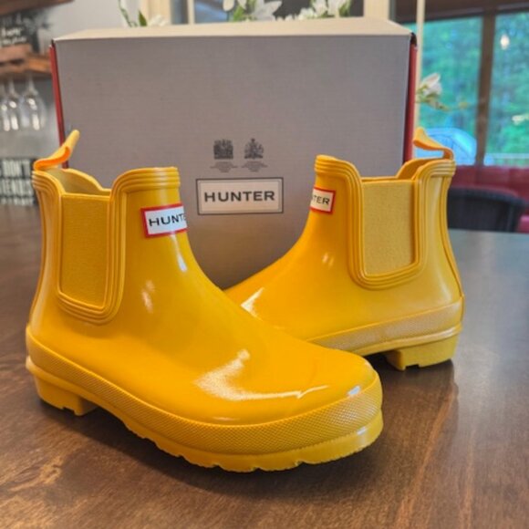 NEW Hunter Original Chelsea Short Rain Boots (Women's Size 7) Waterproof - Picture 1 of 4